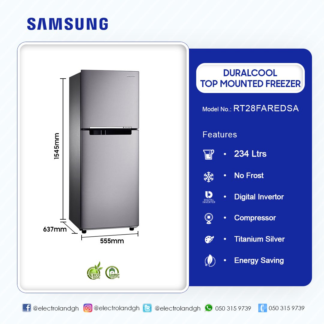 SAMSUNG-DURACOOL-234LTR-TOP-MOUNT-FRIDGE-RT28HAR4DSA